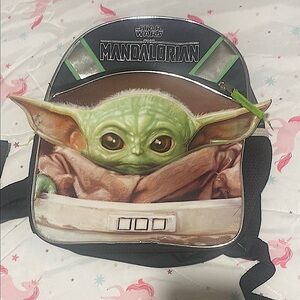 Star Wars Mandalorian Kids Backpack - Black and Green